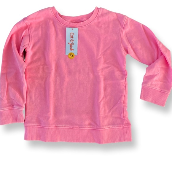 Cat & Jack Other - NWT Cat & Jack Bright Pink Sweatshirt Size 5T